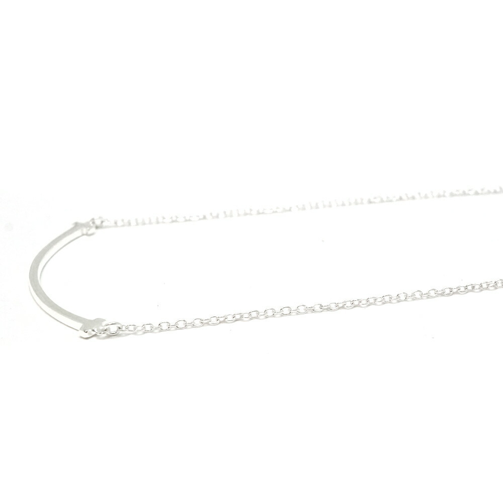 Tiffany Co T Smile Necklace Silver